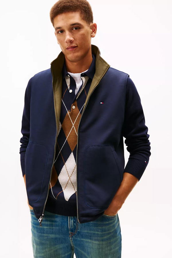 Tommy Hilfiger Çift Taraflı Yelek HAKI