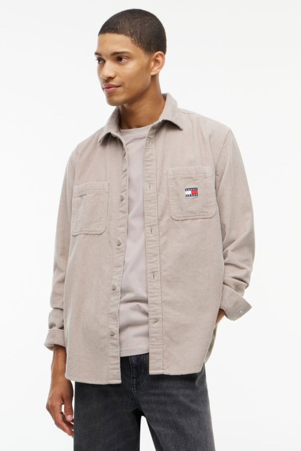 Tommy Hilfiger Corduroy Erkek Gömlek BEJ