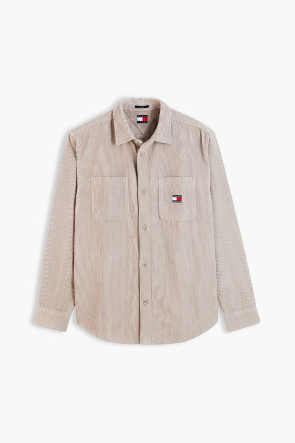 Tommy Hilfiger Corduroy Erkek Gömlek BEJ
