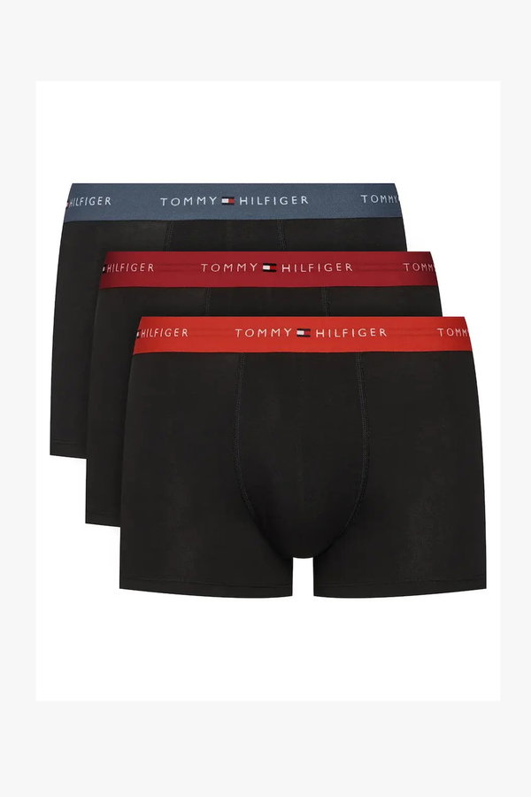 Tommy Hilfiger Erkek 3lü Boxser SIYAH