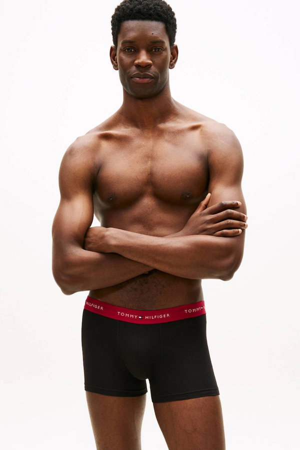 Tommy Hilfiger Erkek 3lü Boxser SIYAH