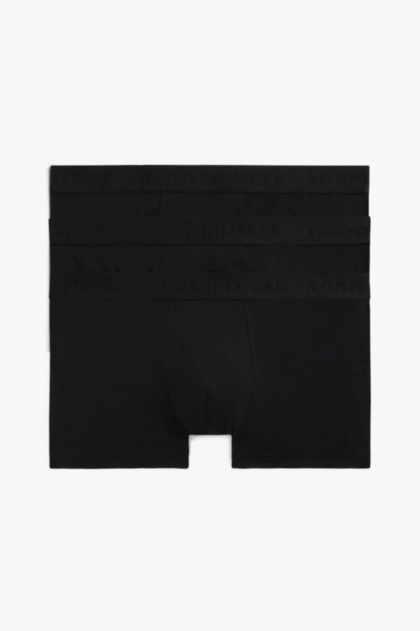 Tommy Hilfiger Erkek 3lü Boxser SIYAH