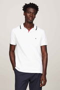 Tommy Hilfiger Erkek Polo Yaka T-shirt Beyaz