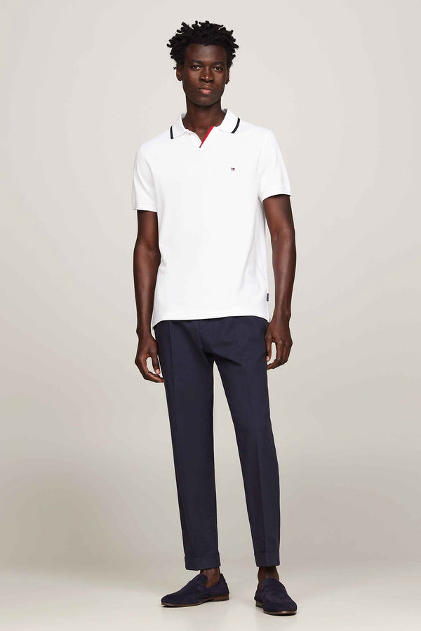 Tommy Hilfiger Erkek Polo Yaka T-shirt Beyaz