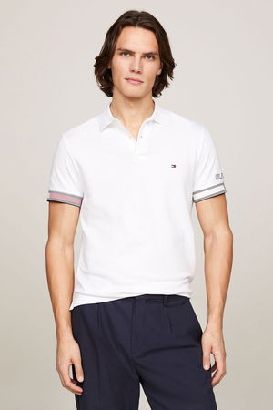 Tommy Hilfiger Erkek Polo Yaka T-shirt Beyaz Tommy Hilfiger Erkek Polo Yaka T-shirt Beyaz