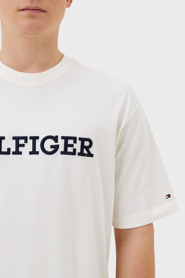 Tommy Hilfiger Erkek T-shirt Beyaz