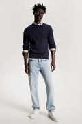 Tommy Hilfiger Erkek Bisiklet Yaka Kazak LACIVERT