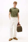 Tommy Hilfiger Erkek Bisiklet Yaka T-shirt A HAKI