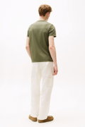 Tommy Hilfiger Erkek Bisiklet Yaka T-shirt A HAKI