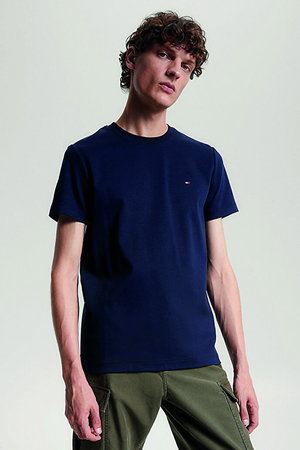 Tommy Hilfiger Erkek Bisiklet Yaka T-shirt K.LACIVERT