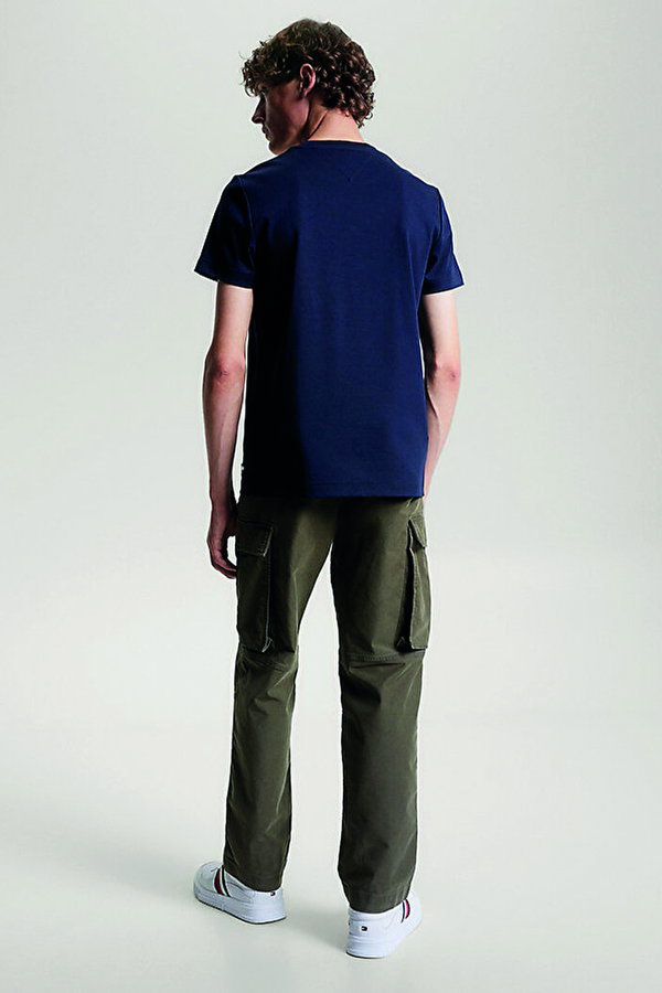 Tommy Hilfiger Erkek Bisiklet Yaka T-shirt K.LACIVERT