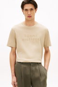 Tommy Hilfiger Erkek Bisiklet Yaka T-shirt KUM