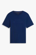Tommy Hilfiger Erkek Bisiklet Yaka T-shirt LACIVERT