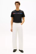 Tommy Hilfiger Erkek Bisiklet Yaka T-shirt SIYAH