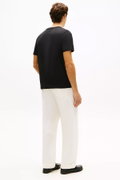 Tommy Hilfiger Erkek Bisiklet Yaka T-shirt SIYAH