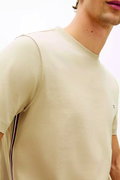 Tommy Hilfiger Erkek Bisiklet Yaka T-shirt BEJ