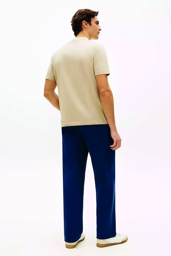 Tommy Hilfiger Erkek Bisiklet Yaka T-shirt BEJ