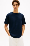 Tommy Hilfiger Erkek Bisiklet Yaka T-shirt LACIVERT