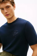 Tommy Hilfiger Erkek Bisiklet Yaka T-shirt LACIVERT