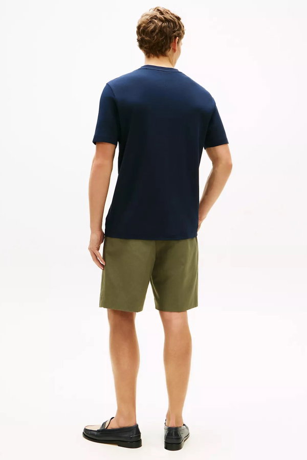 Tommy Hilfiger Erkek Bisiklet Yaka T-shirt LACIVERT