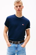 Tommy Hilfiger Erkek Bisiklet Yaka T-shirt LACIVERT