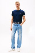 Tommy Hilfiger Erkek Bisiklet Yaka T-shirt LACIVERT