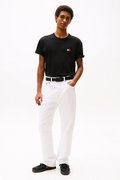 Tommy Hilfiger Erkek Bisiklet Yaka T-shirt SIYAH