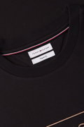 Tommy Hilfiger Erkek Bisiklet Yaka T-shirt SIYAH