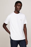 Tommy Hilfiger Erkek Bisiklet Yaka T-shirt Beyaz