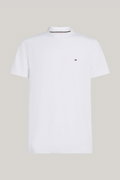 Tommy Hilfiger Erkek Bisiklet Yaka T-shirt Beyaz