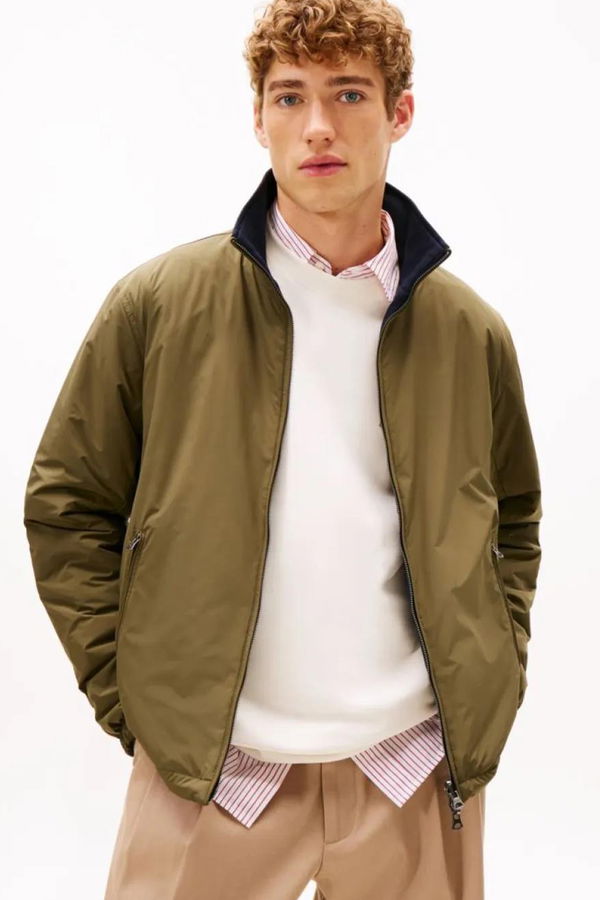 Tommy Hilfiger Erkek Çift Taraflı Mont HAKI