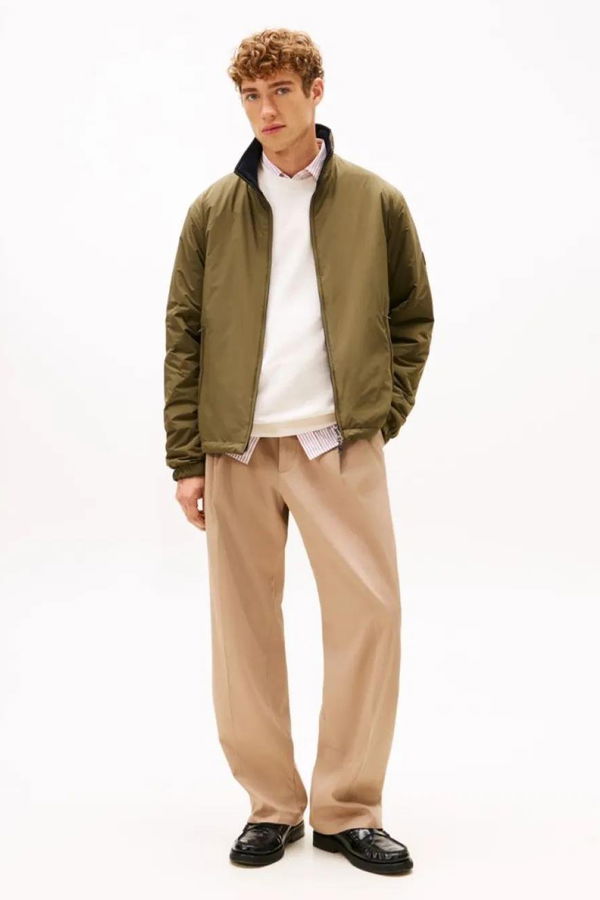 Tommy Hilfiger Erkek Çift Taraflı Mont HAKI