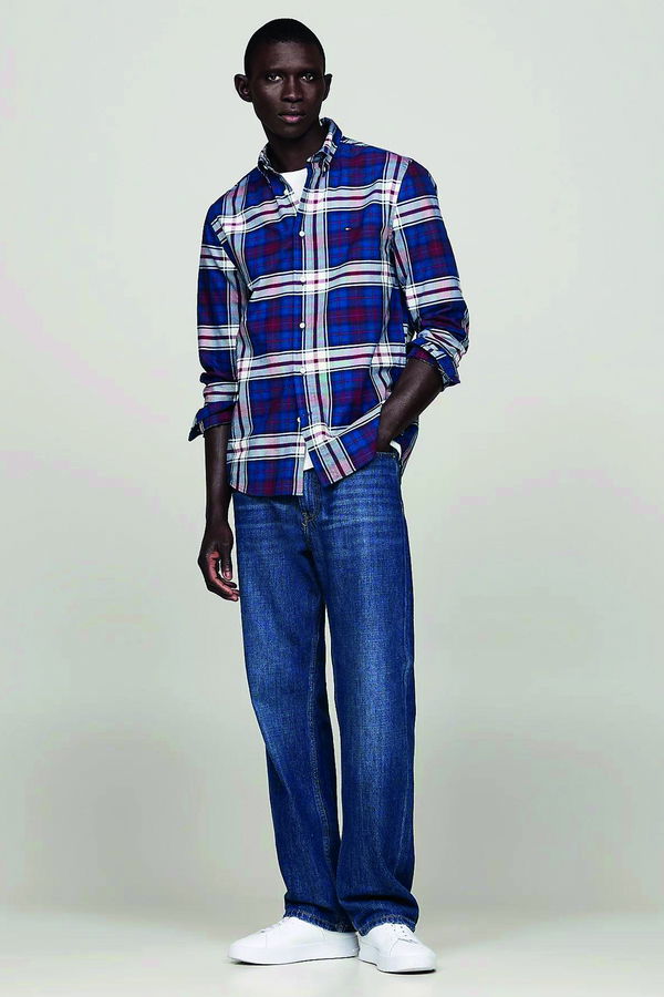 Tommy Hilfiger Erkek Ekose Gömlek LACIVERT Tommy Hilfiger Erkek Ekose Gömlek LACIVERT