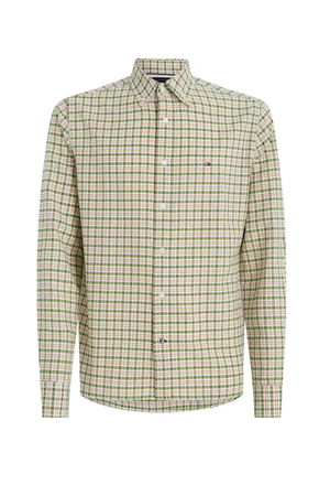 Tommy Hilfiger Erkek Ekose Gömlek YEŞİL