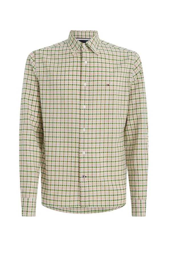 Tommy Hilfiger Erkek Ekose Gömlek YEŞİL