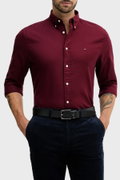 Tommy Hilfiger Erkek Gömlek BORDO