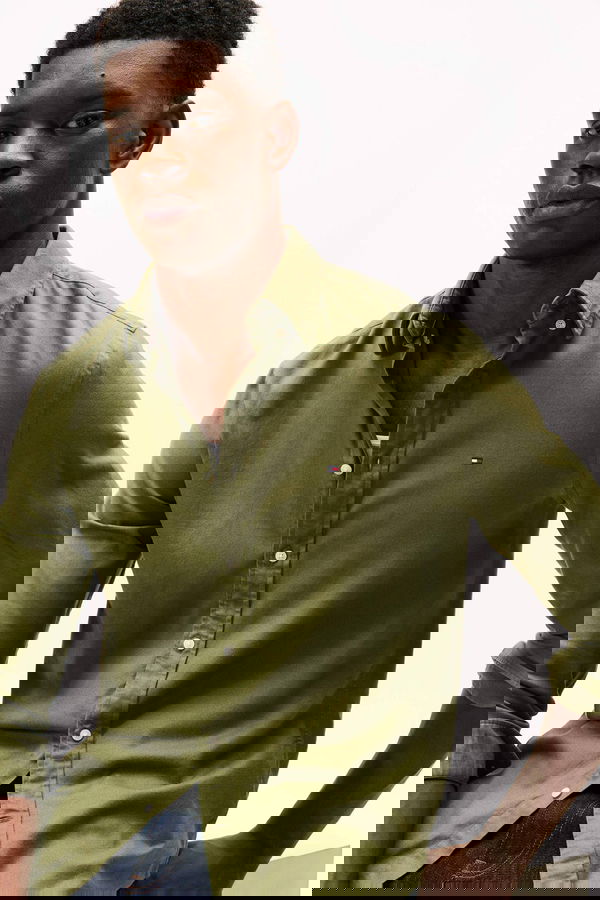 Tommy Hilfiger Erkek Gömlek HAKI