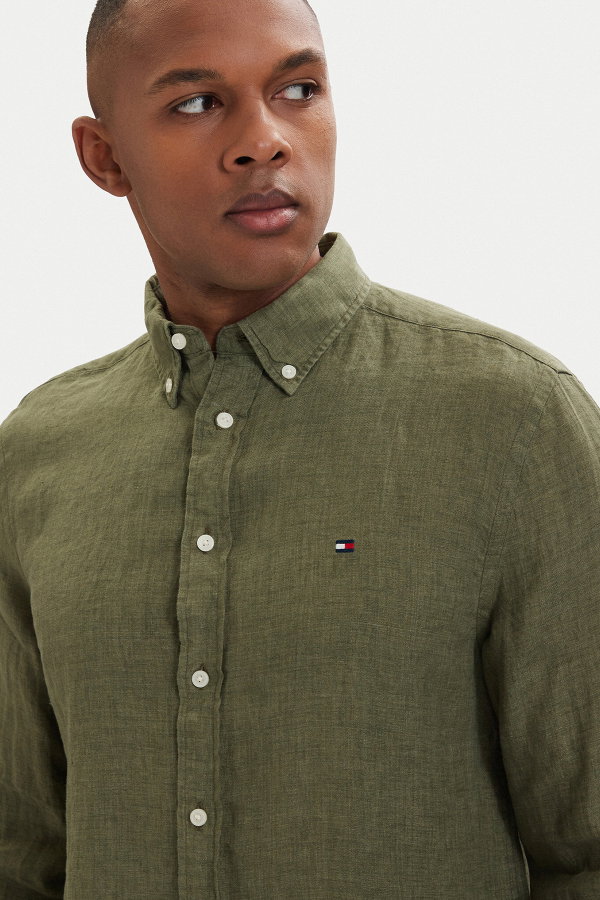 Tommy Hilfiger Erkek Gömlek HAKI