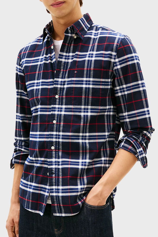 Tommy Hilfiger Erkek Gömlek LACIVERT