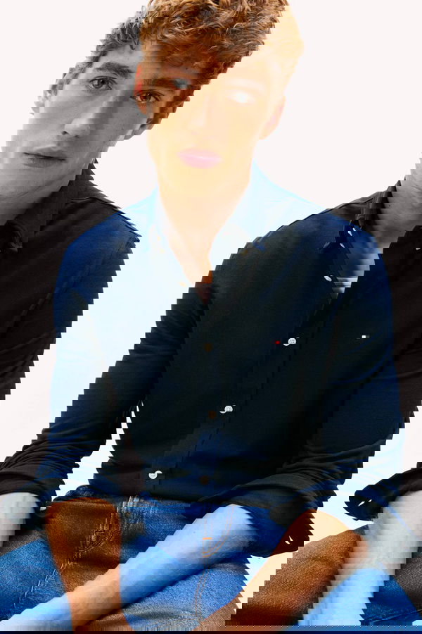 Tommy Hilfiger Erkek Gömlek LACIVERT