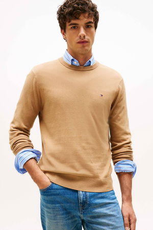 Tommy Hilfiger Erkek Kazak BEJ