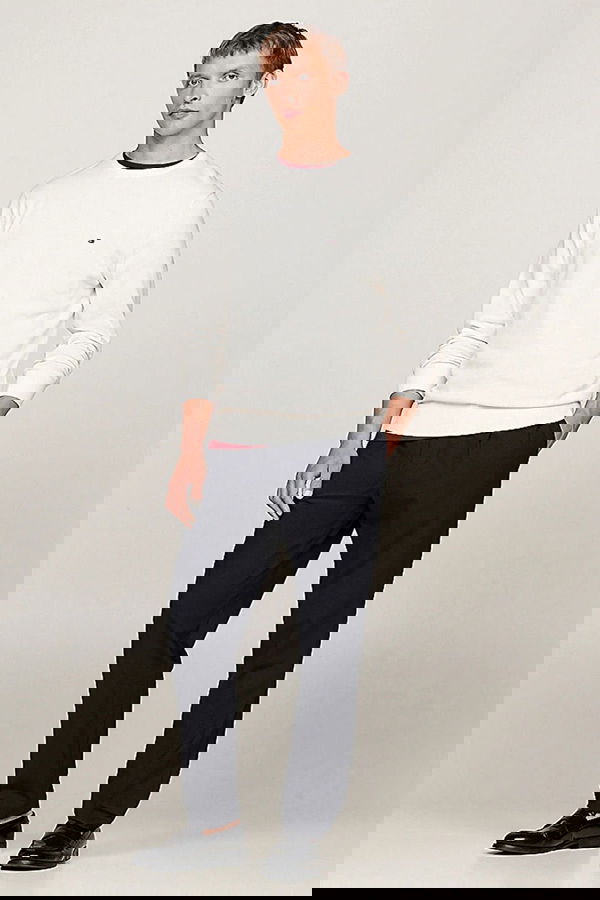 Tommy Hilfiger Erkek Kazak Beyaz