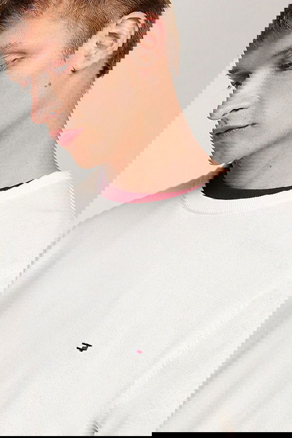 Tommy Hilfiger Erkek Kazak Beyaz