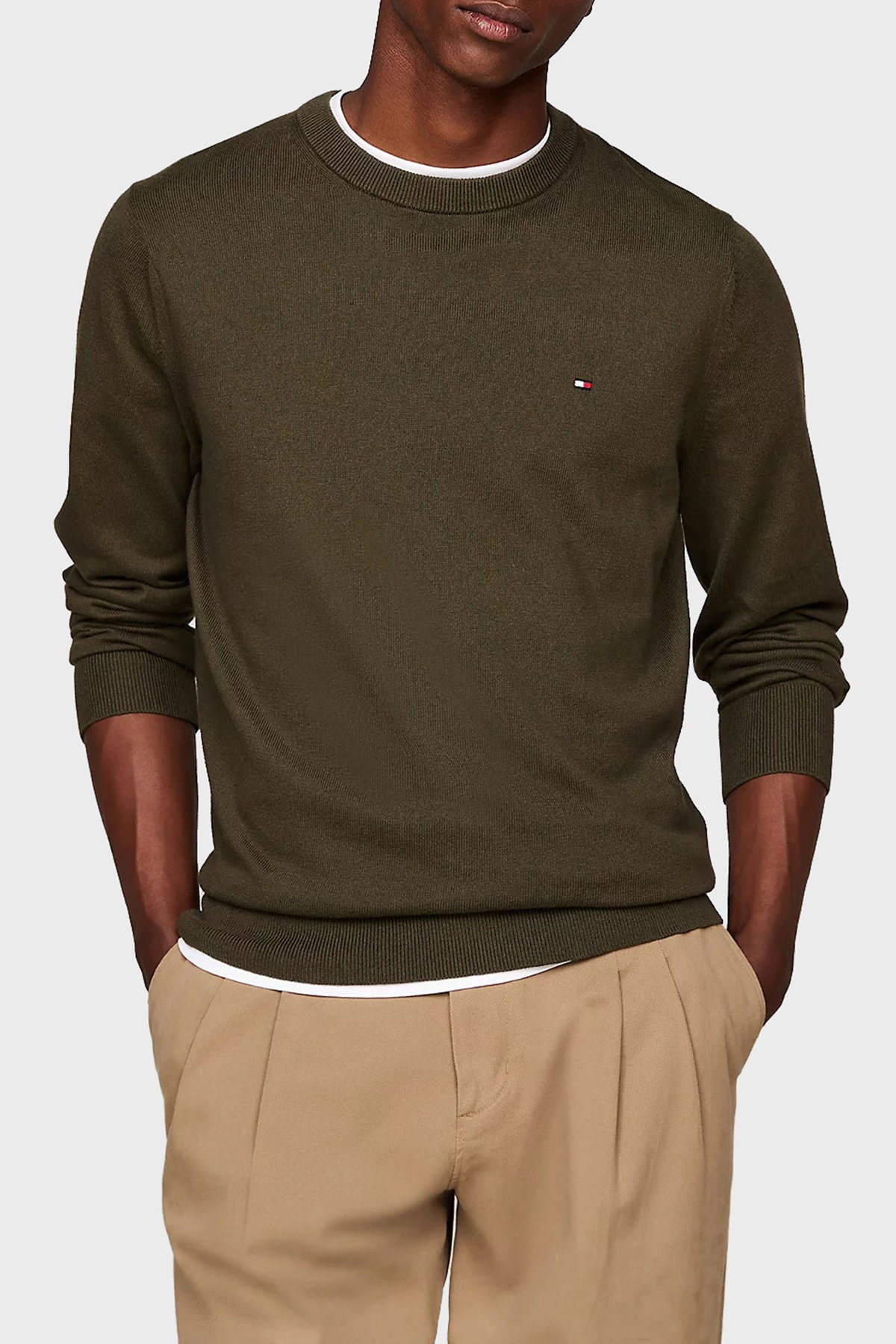 Tommy Hilfiger Erkek Kazak HAKI