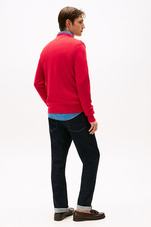 Tommy Hilfiger Erkek Kazak Kırmızı