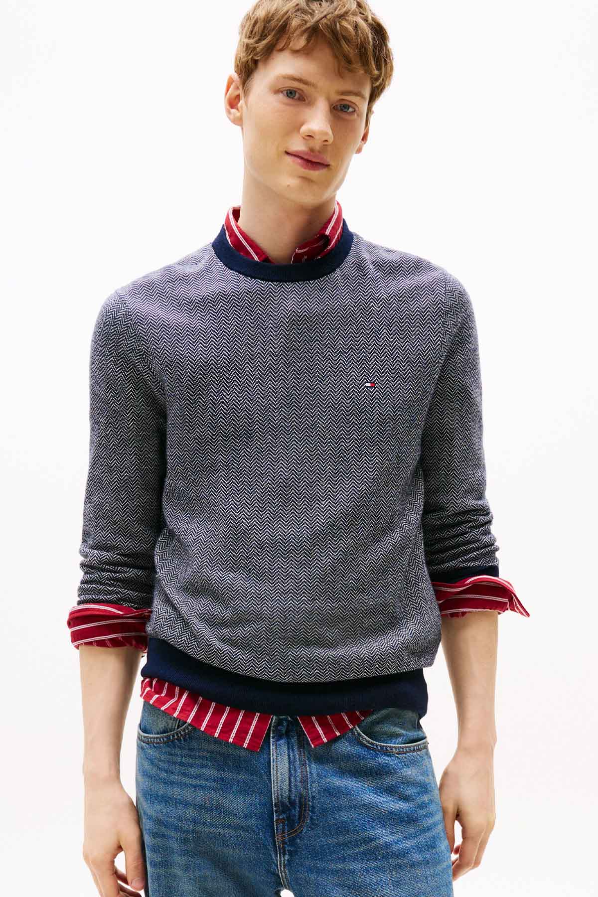 Tommy Hilfiger Erkek Kazak LACIVERT