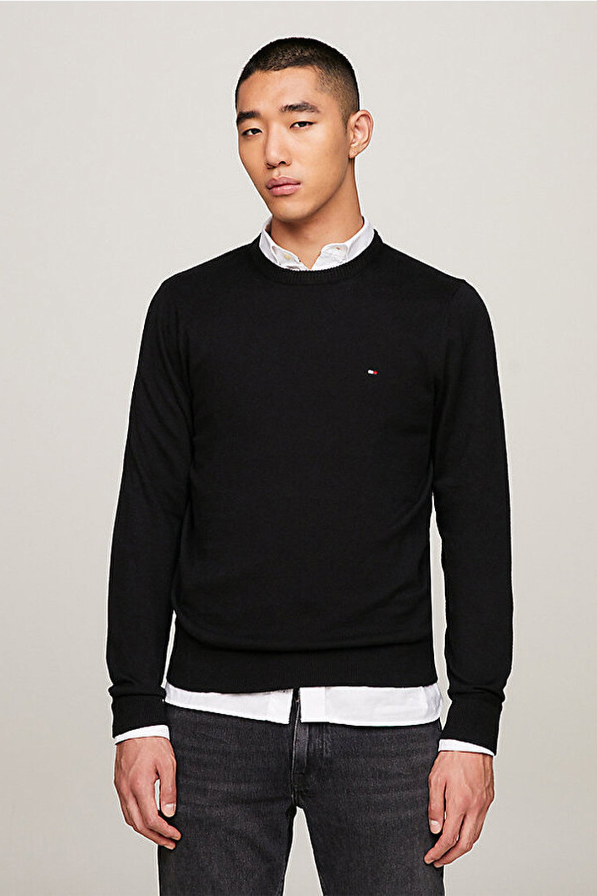 Tommy Hilfiger Erkek Kazak SIYAH