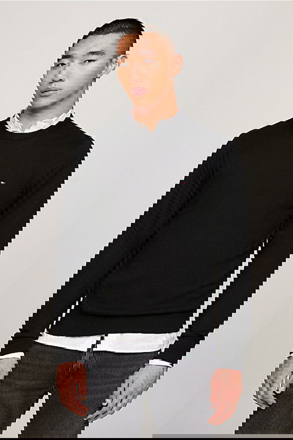 Tommy Hilfiger Erkek Kazak SIYAH