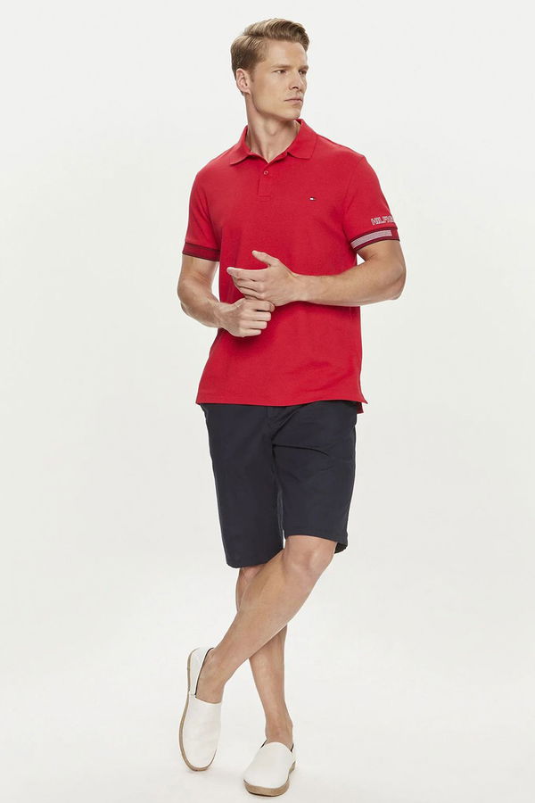 Tommy Hilfiger Erkek Polo Yaka T-shirt Kırmızı