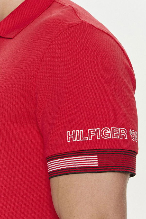 Tommy Hilfiger Erkek Polo Yaka T-shirt Kırmızı